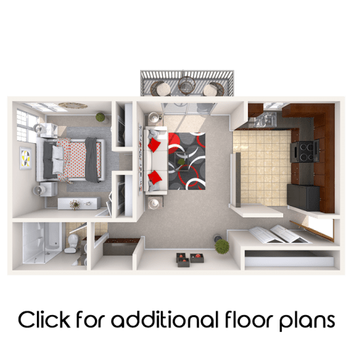 Floor Plans of Auburn Place Apartments in East Lansing, MI